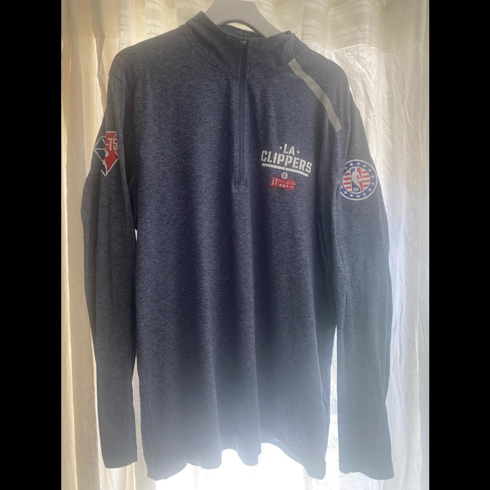 LA Clippers Fanatics Half Zip Mens Large New NBA Golf